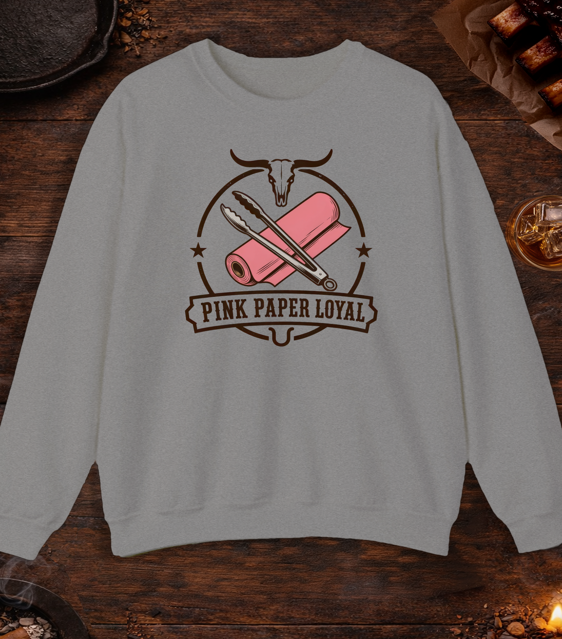 Pink Paper Loyal Crewneck - Sport Grey