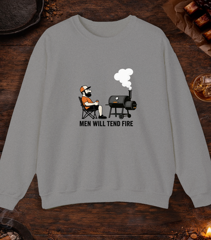 Men Tend Fire Crewneck - Sport Grey