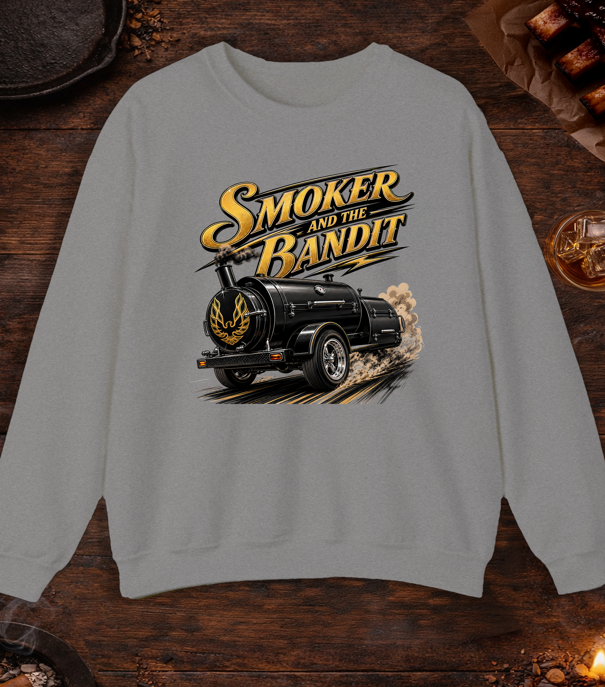 Smoker And Bandit Crewneck - Sport Grey