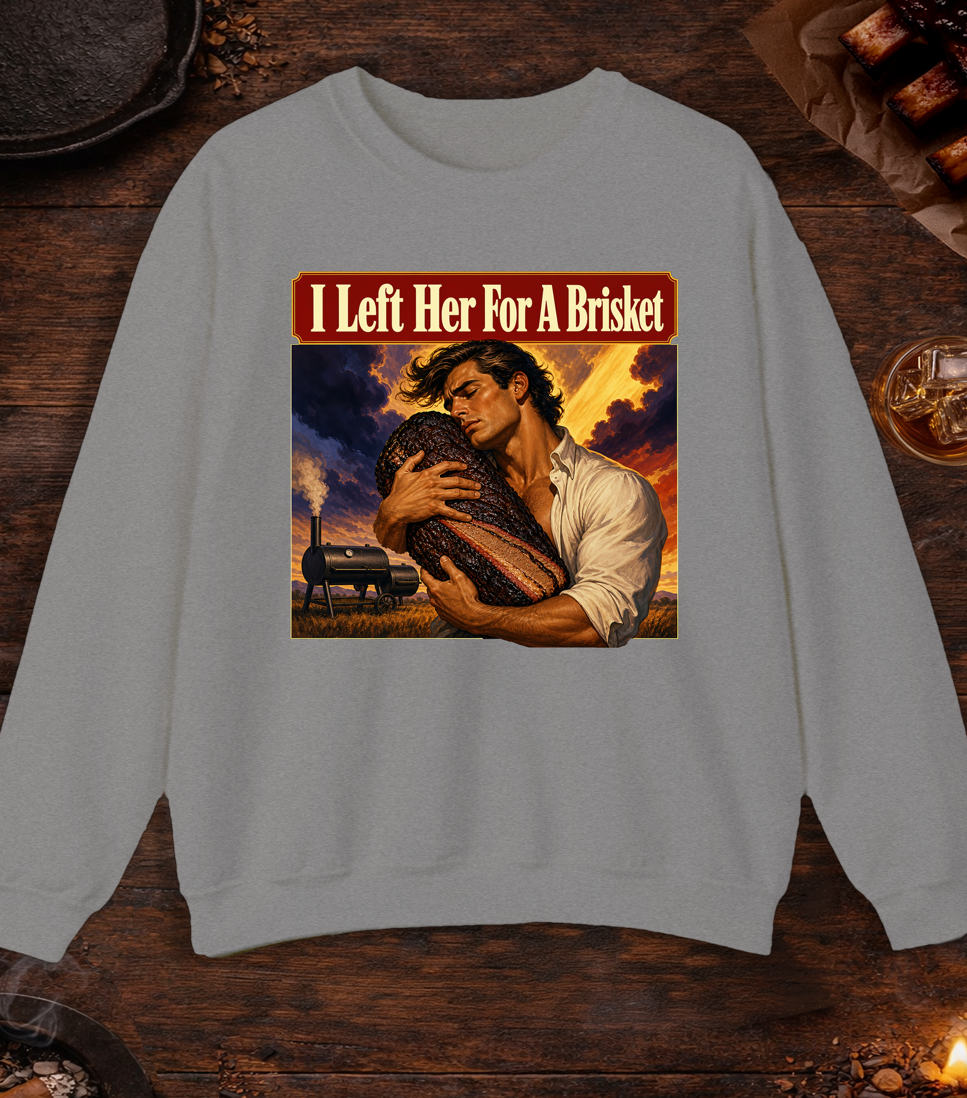 I Left Her Crewneck - Sport Grey