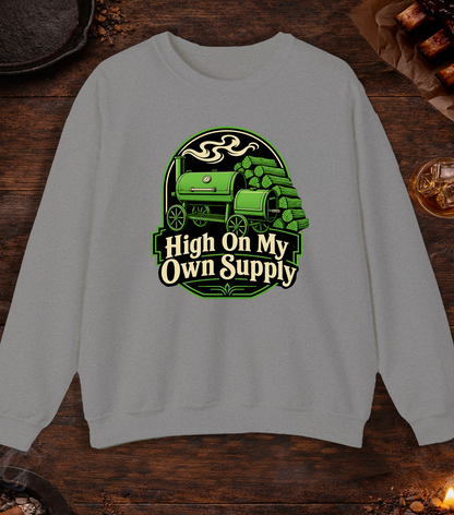 High On My Own Supply Crewneck - Sport Grey