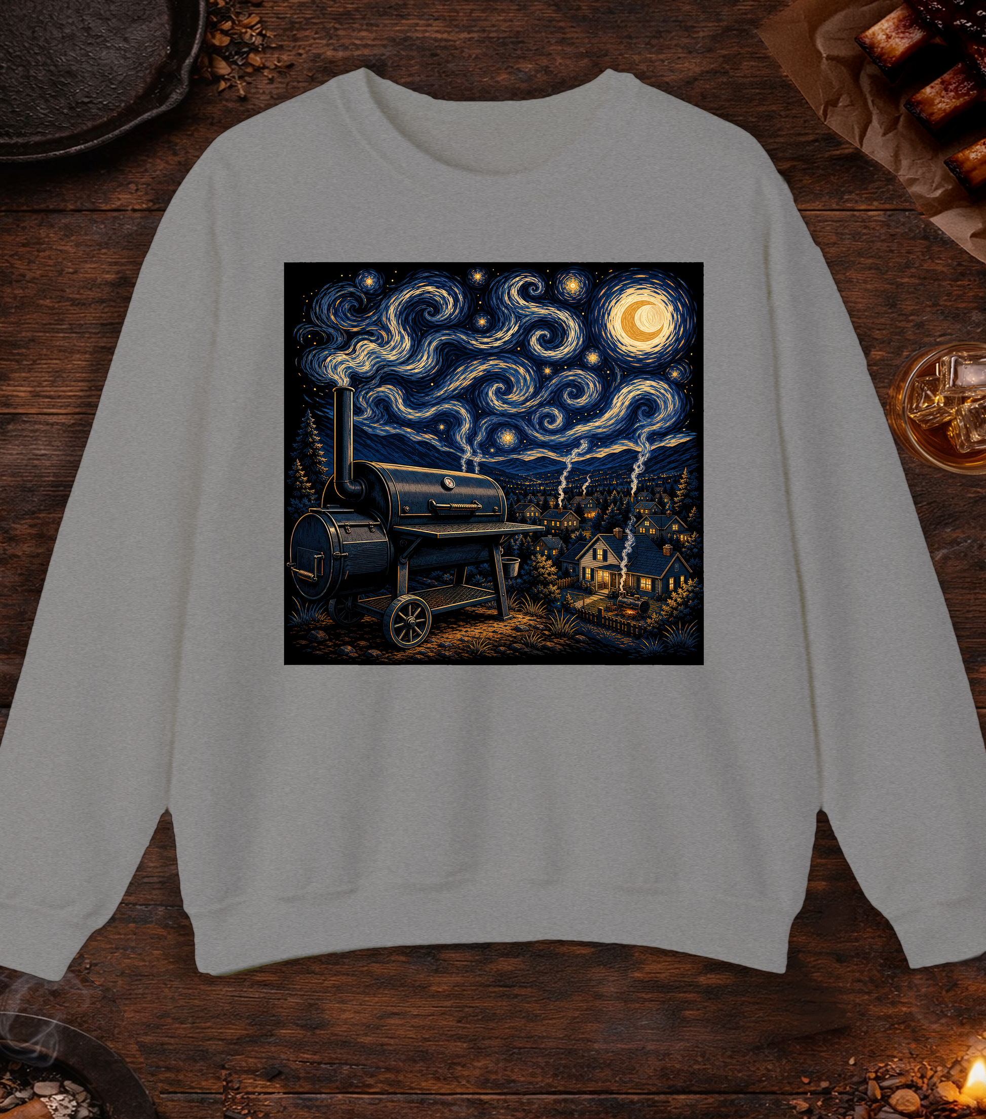 Smokey Night Crewneck - Sport Grey
