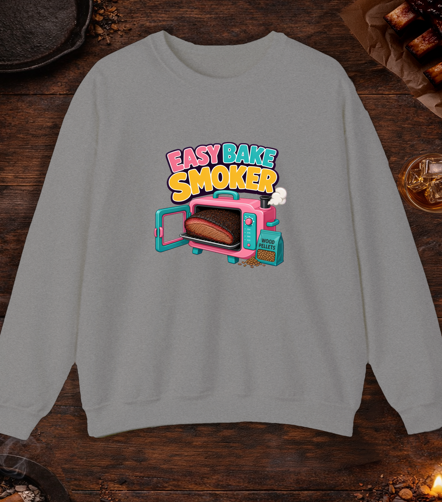 Easy Bake Smoker Crewneck - Sport Grey
