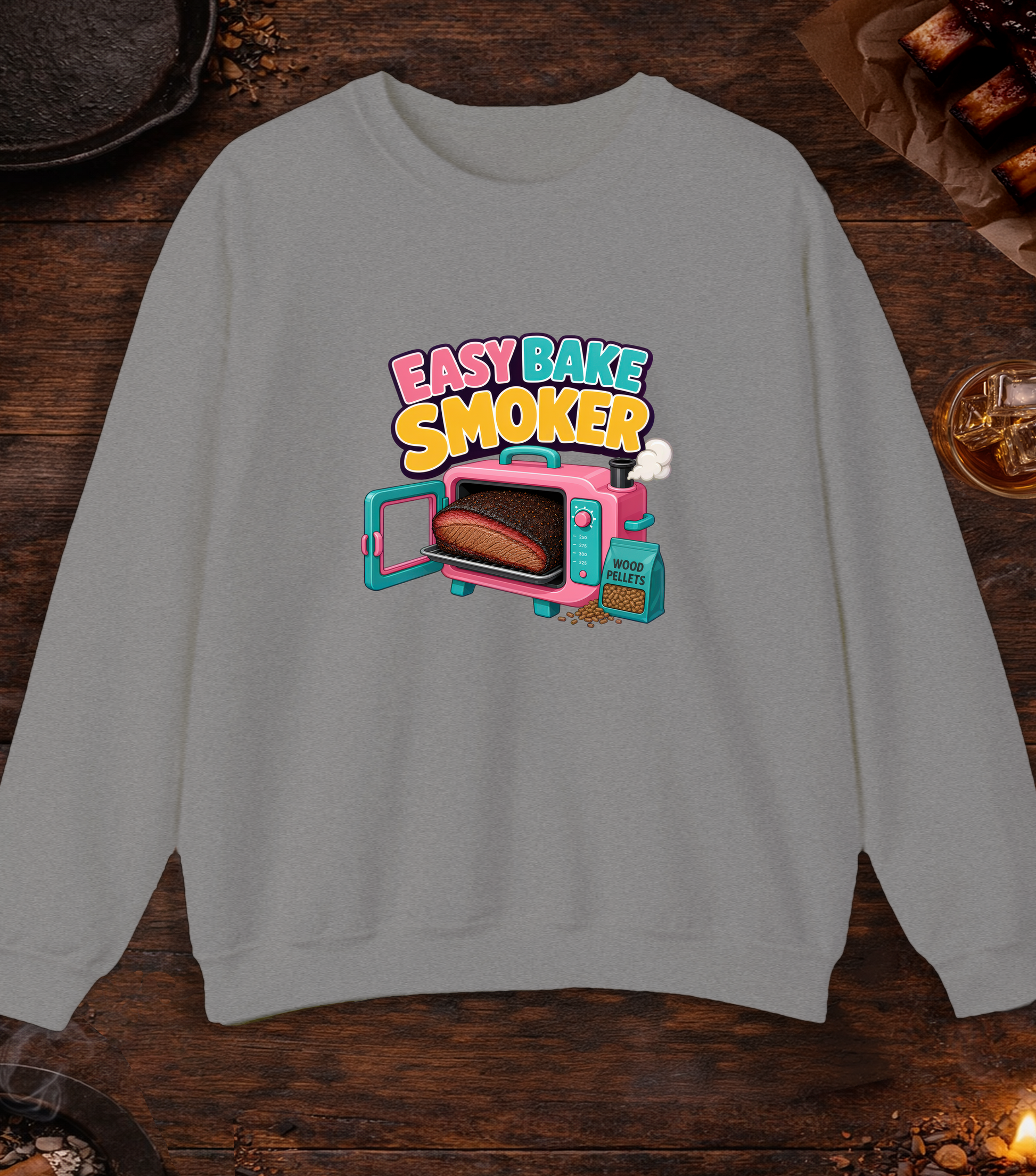 Easy Bake Smoker Crewneck - Sport Grey