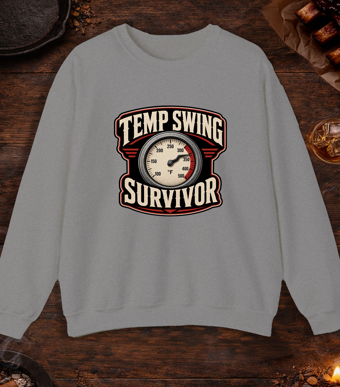 Temp Swing Survivor Crewneck - Sport Grey