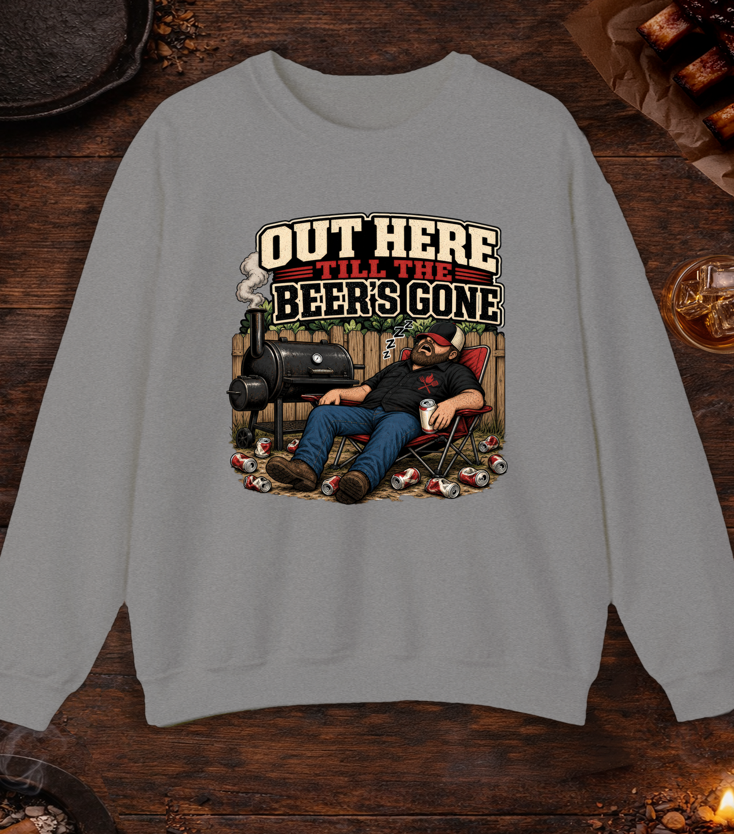 Till the Beer's Gone Crewneck - Sport Grey