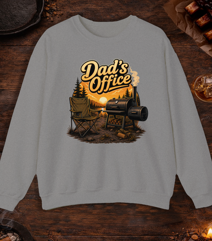 Dad's Office Crewneck - Sport Grey