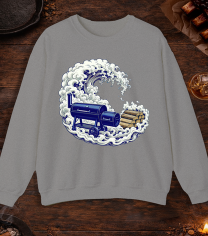 Smoke Wave Crewneck - Sport Grey