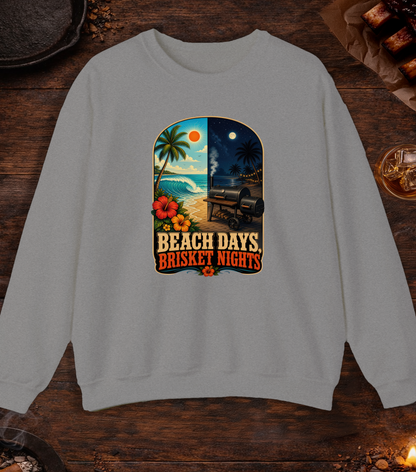 Beach Days Crewneck - Sport Grey