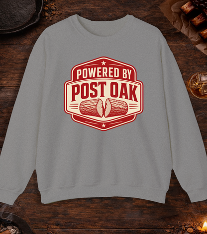 Powered by Post Oak Crewneck - Sport Grey