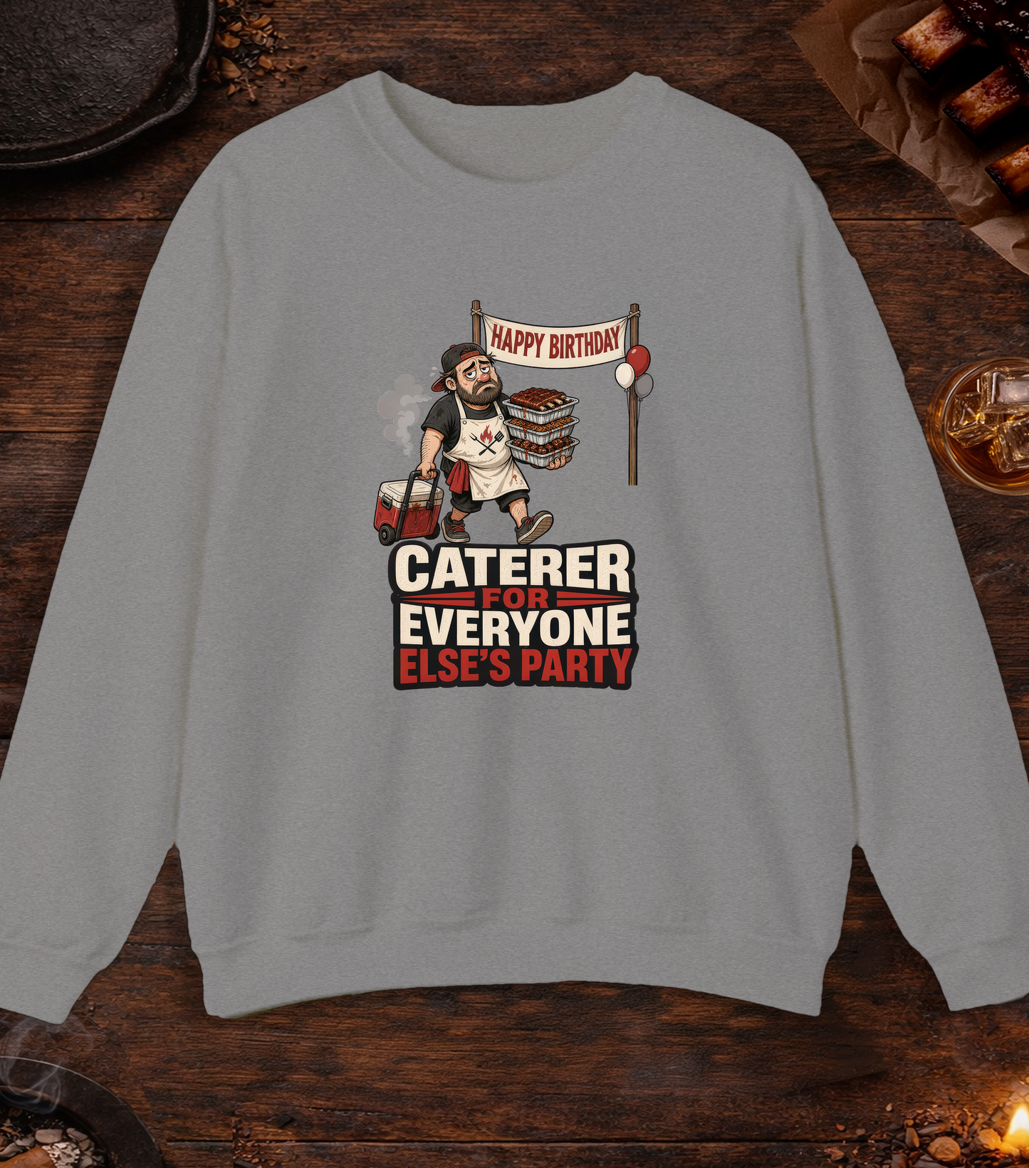 Everyone Else's Caterer Crewneck - Sport Grey