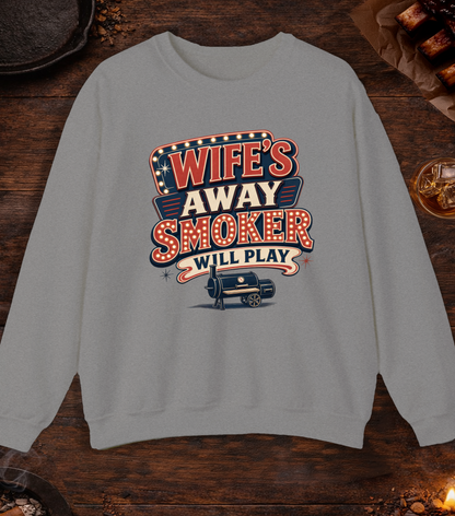 Wife's Away Crewneck - Sport Grey