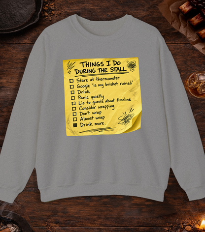 Things I Do During Stall Crewneck - Sport Grey