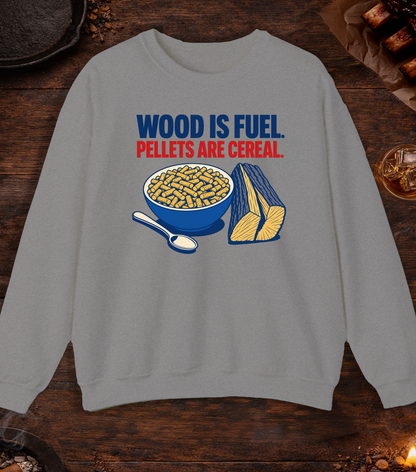 Pellets Are Cereal Crewneck - Sport Grey
