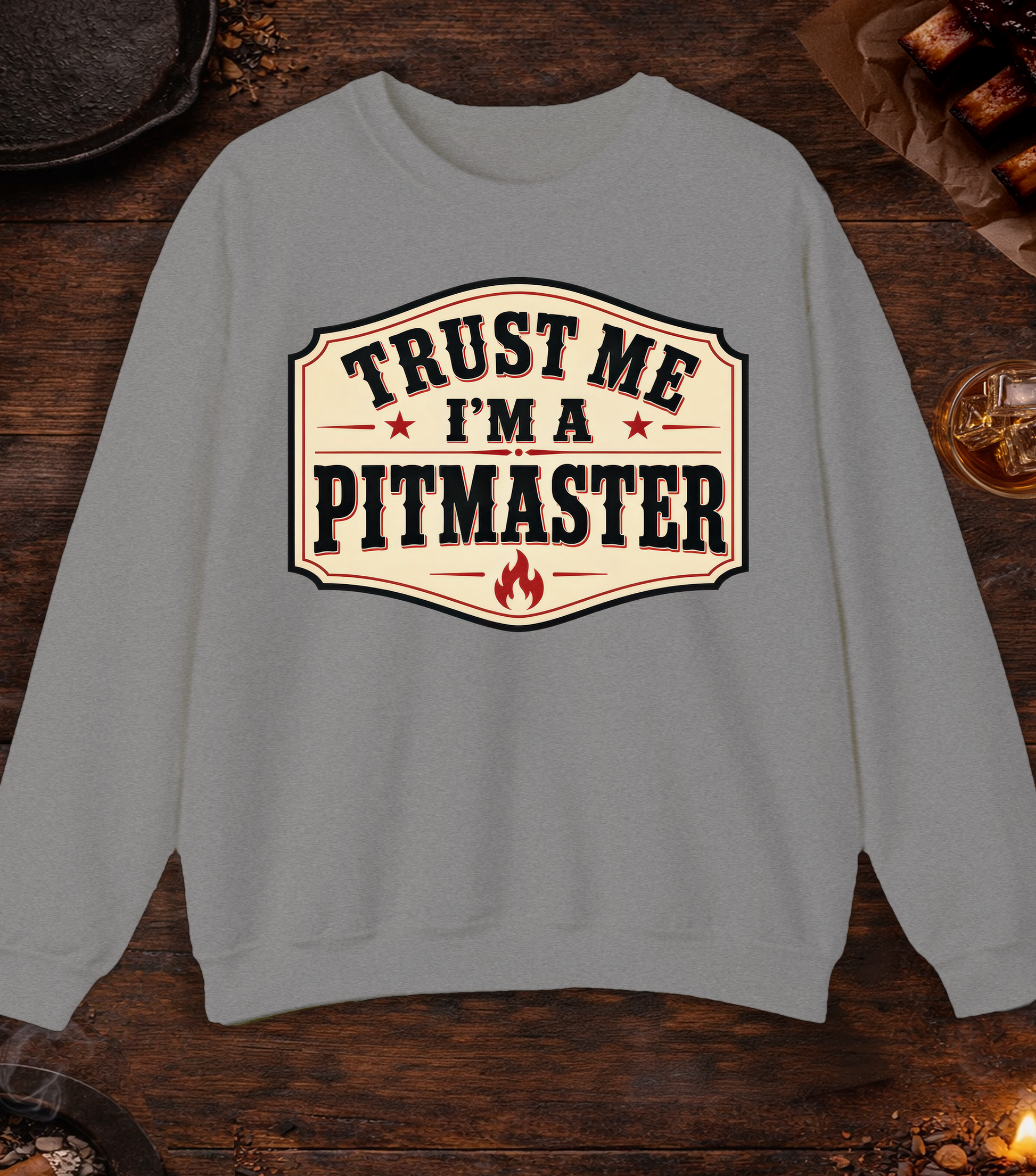 Trust Me Crewneck - Sport Grey