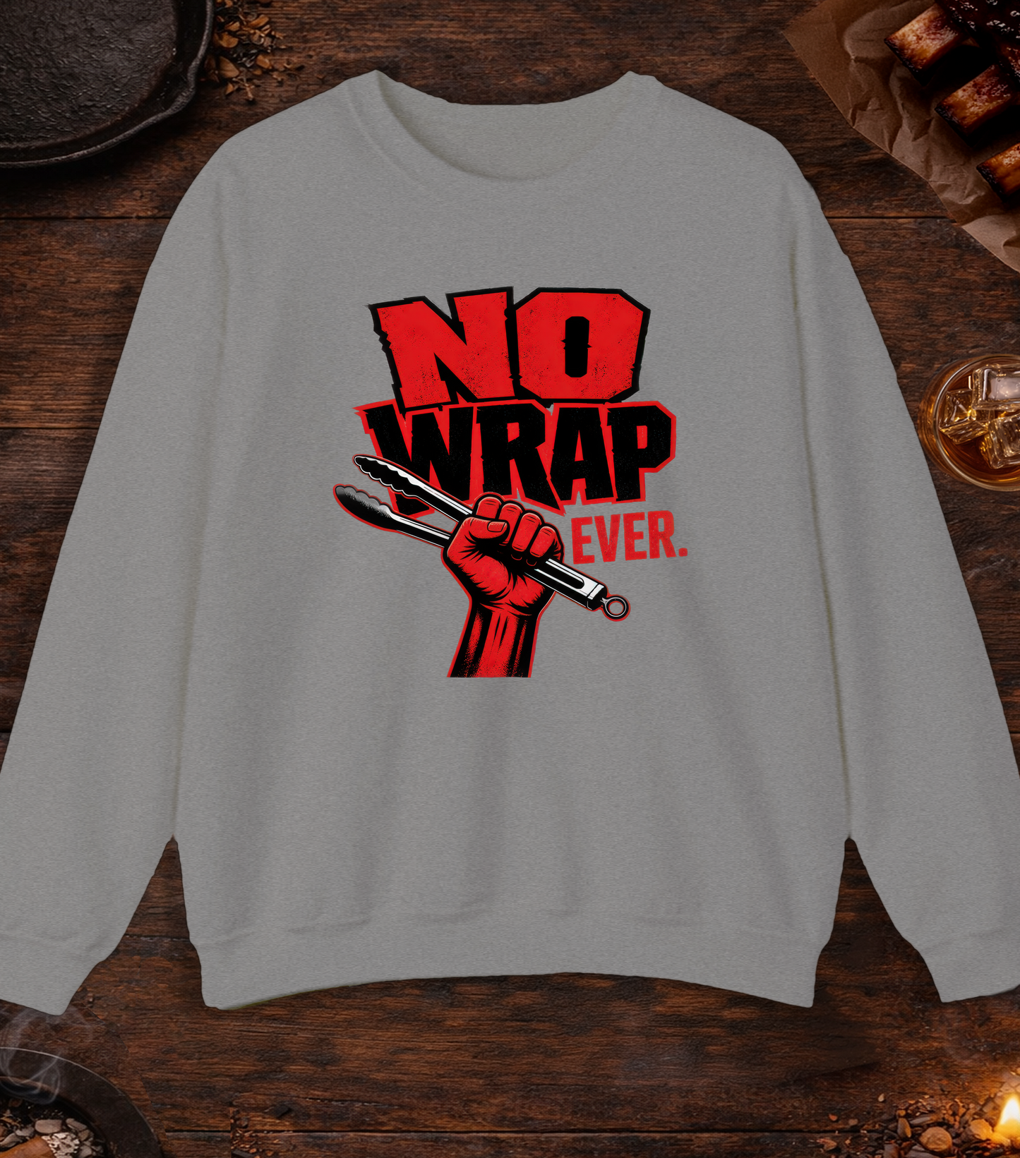 No Wrap Ever Crewneck - Sport Grey