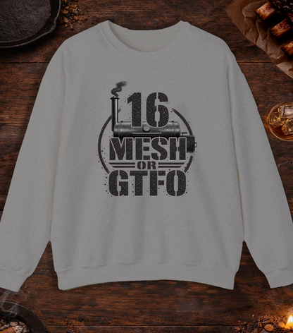 16 Mesh or GTFO Crewneck - Sport Grey