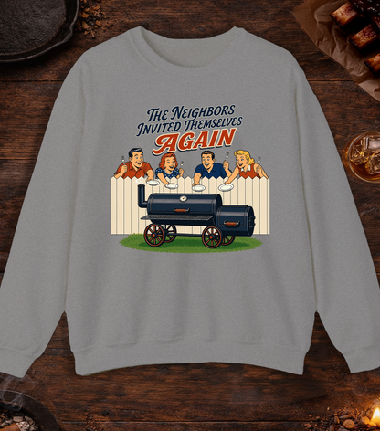 Neighbors Invited Themselves Crewneck - Sport Grey