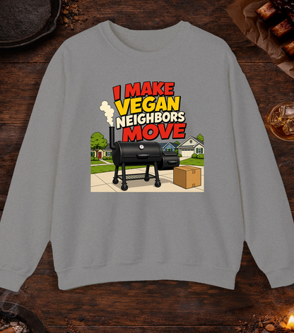 Vegan Neighbors Move Crewneck - Sport Grey
