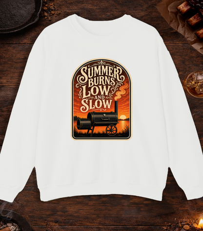 Summer Burns Low Slow Crewneck - White