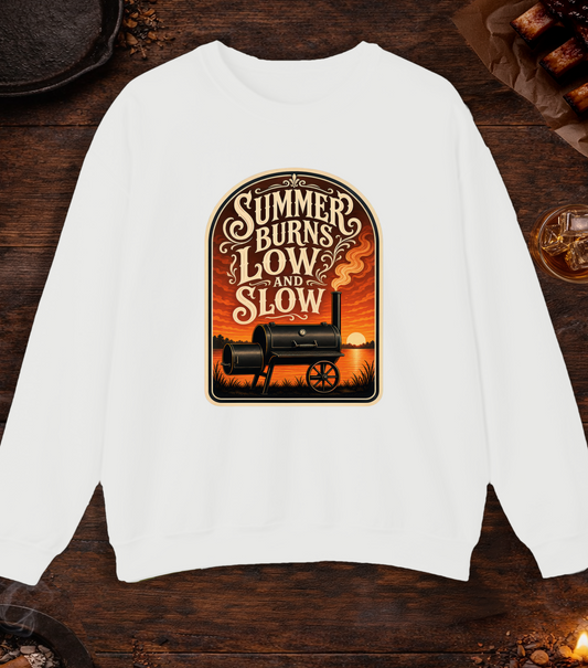 Summer Burns Low Slow Crewneck - White