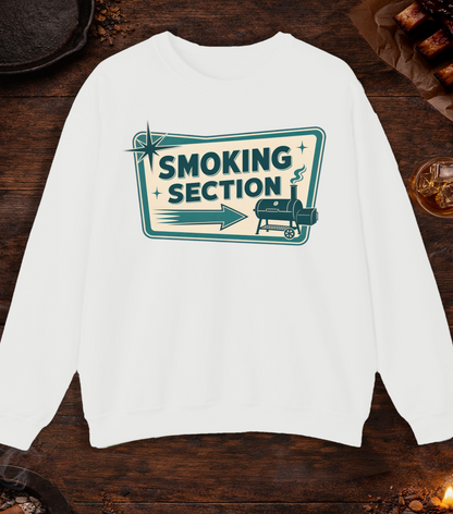 Smoking Section Crewneck - White