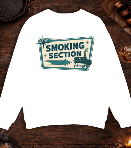 Smoking Section Crewneck - White