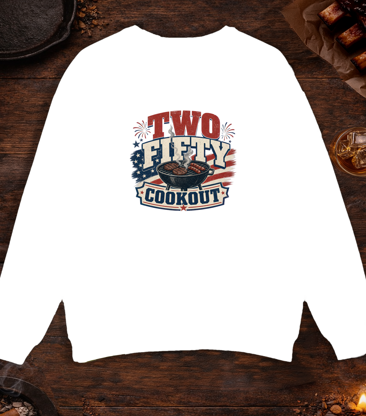 250 Cookout Crewneck - White
