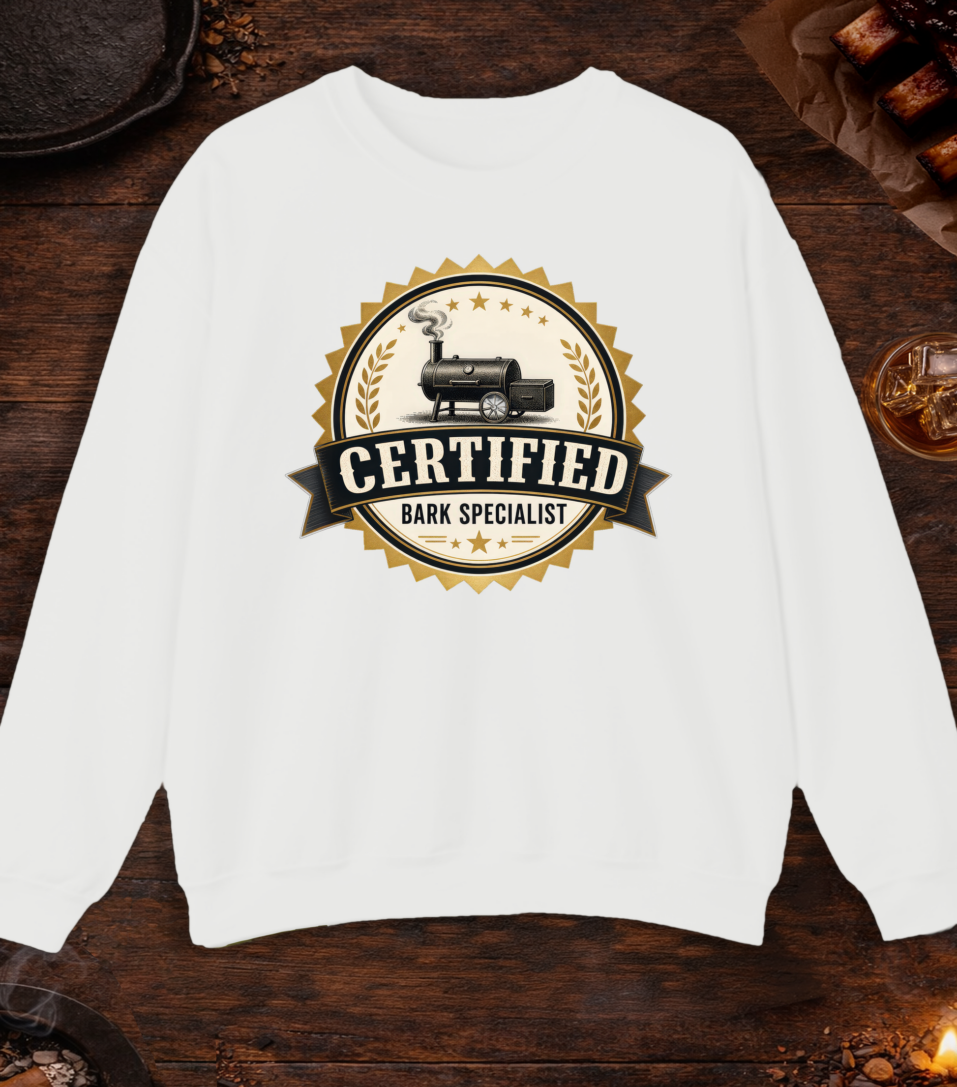 Certified Bark Specialist Crewneck - White
