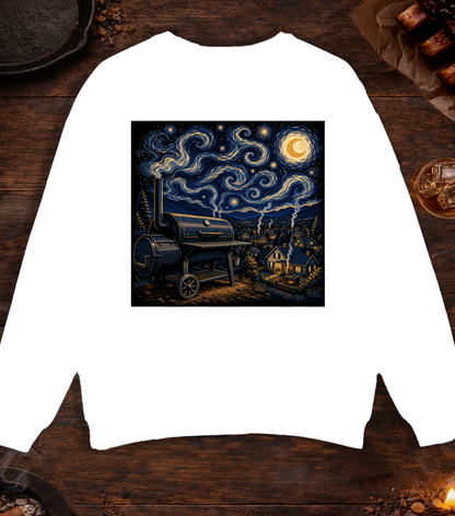 Smokey Night Crewneck - White