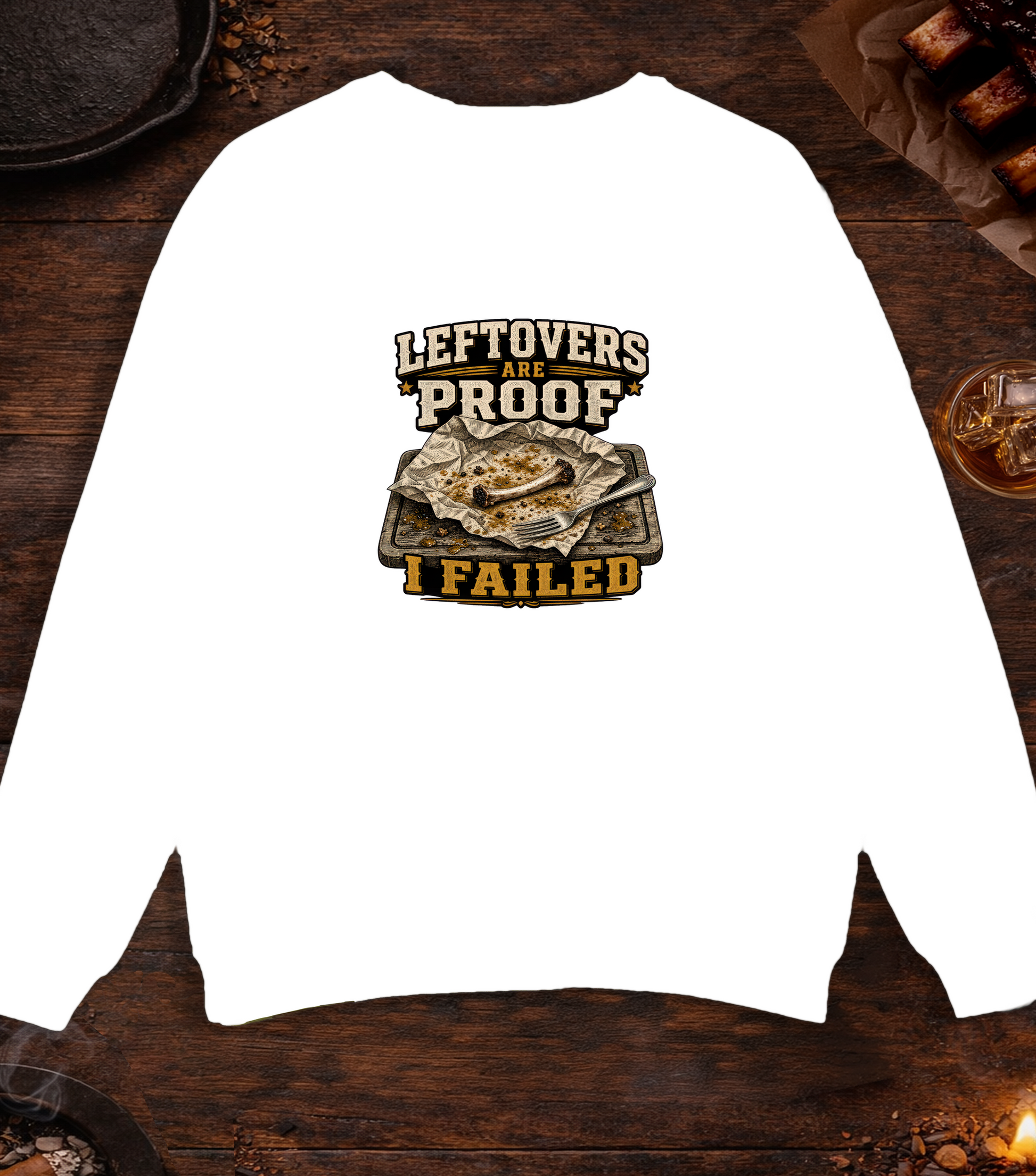 Leftovers Are Proof Crewneck - White