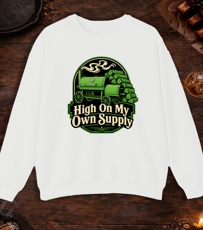 High On My Own Supply Crewneck - White