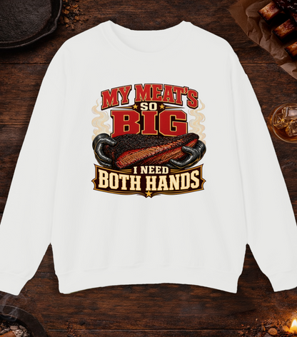 Meats So Big Crewneck - White