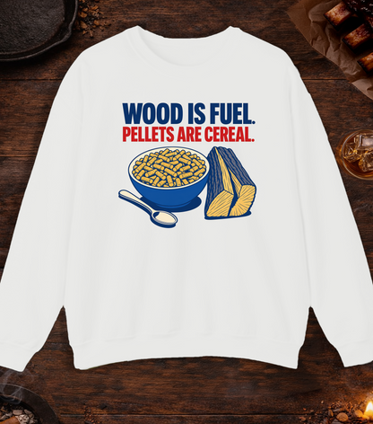 Pellets Are Cereal Crewneck - White