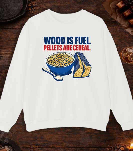 Pellets Are Cereal Crewneck - White