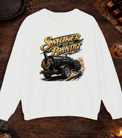 Smoker And Bandit Crewneck - White