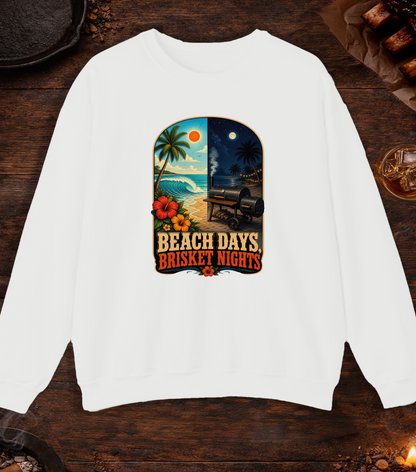 Beach Days Crewneck - White