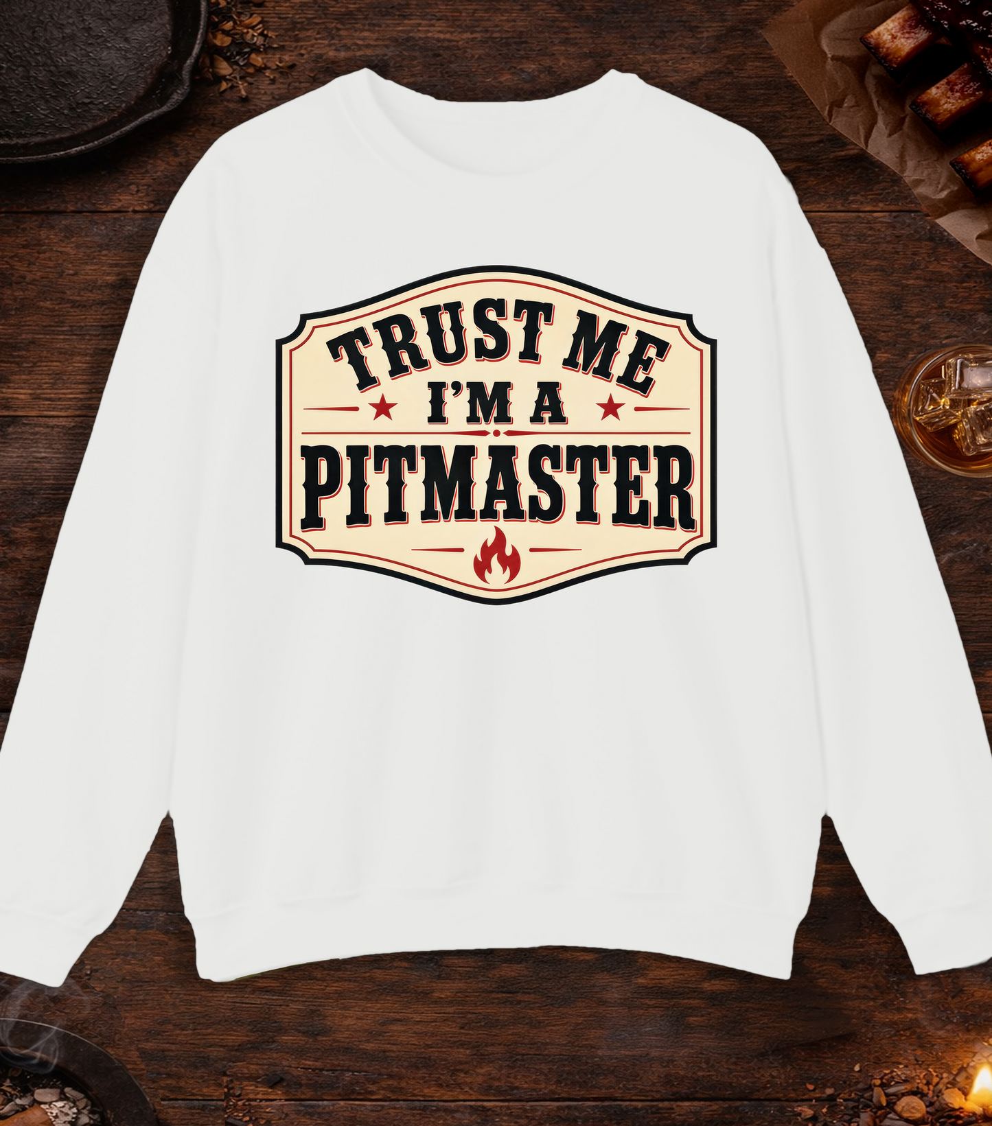 Trust Me Crewneck - White