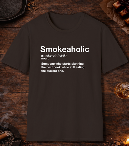 Smokeaholic Transparent T-Shirt - Dark Chocolate