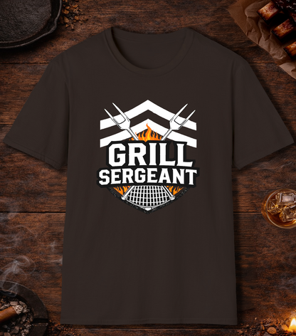 Grill Sergeant T-Shirt - Dark Chocolate