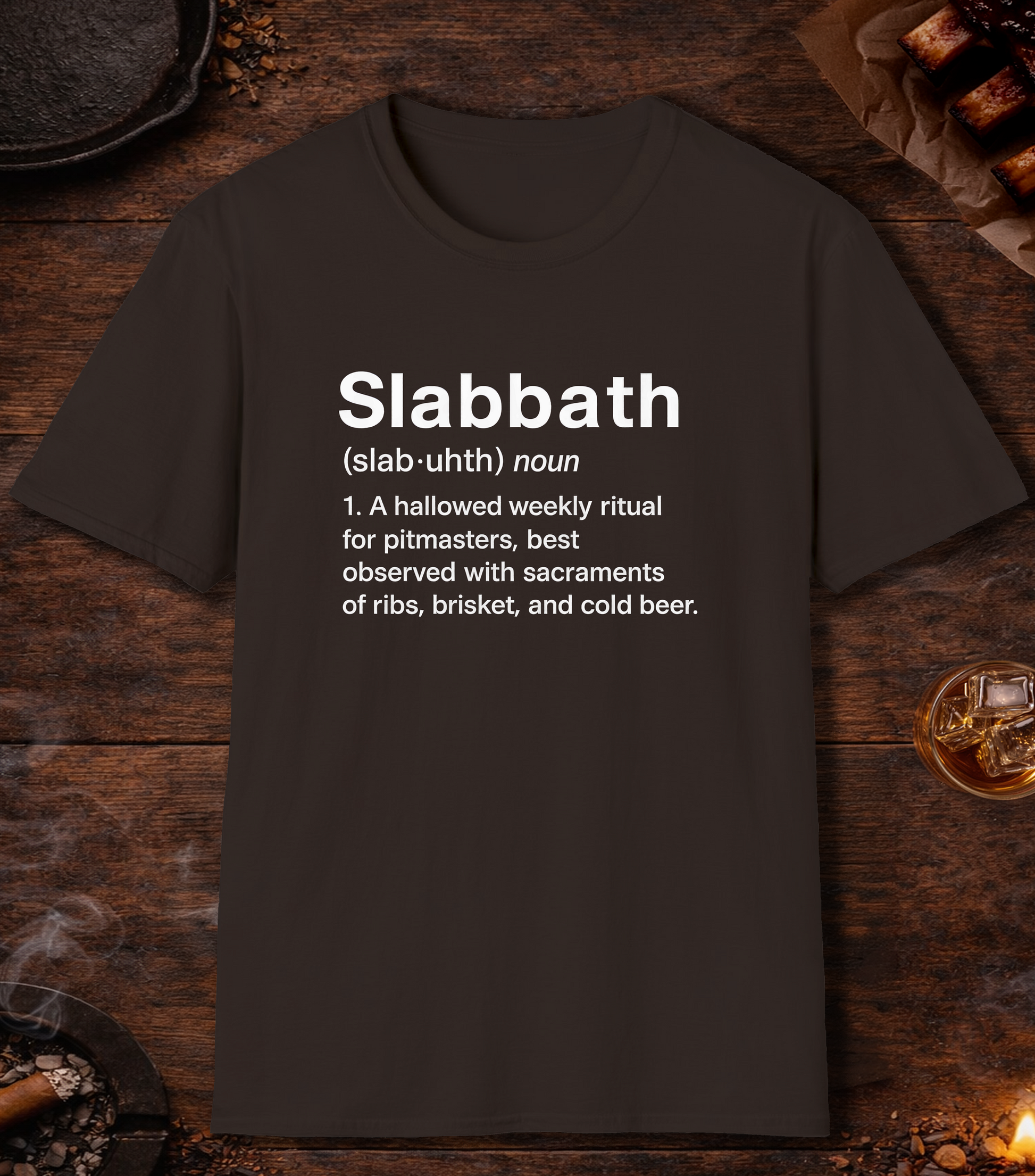 Slabbath Definition T-Shirt - Dark Chocolate