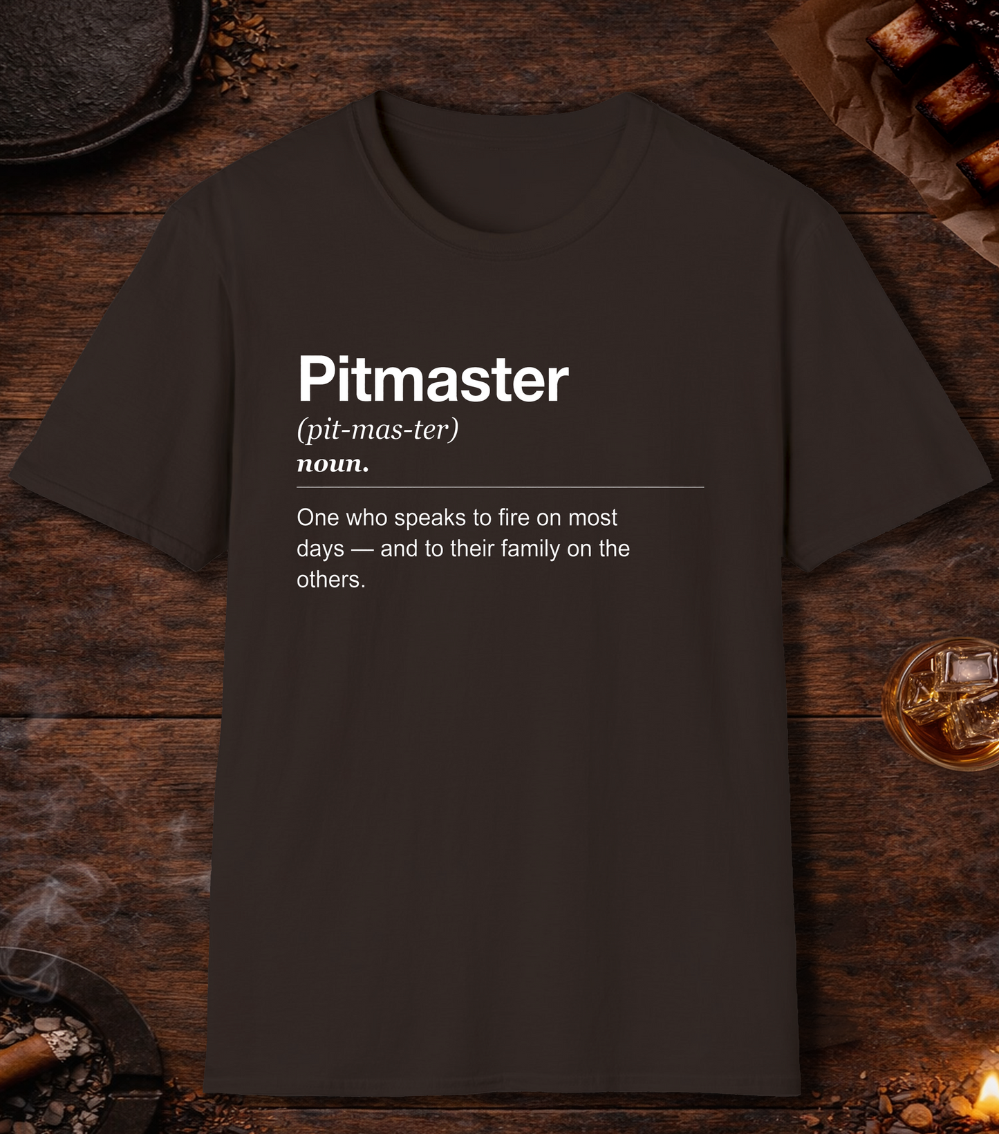 Pitmaster Definition T-Shirt - Dark Chocolate