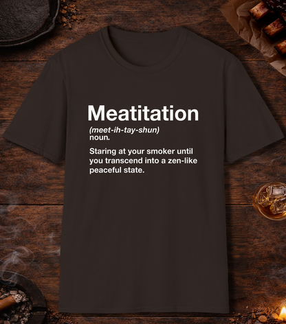 Meatitation Definition T-Shirt - Dark Chocolate