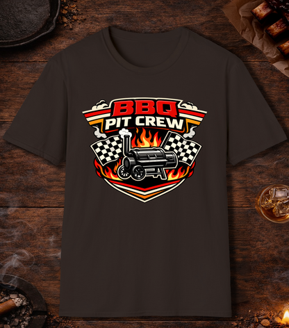 BBQ Pit Crew T-Shirt - Dark Chocolate