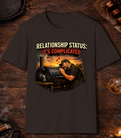 Relationship Status Complicated T-Shirt - Dark Chocolate