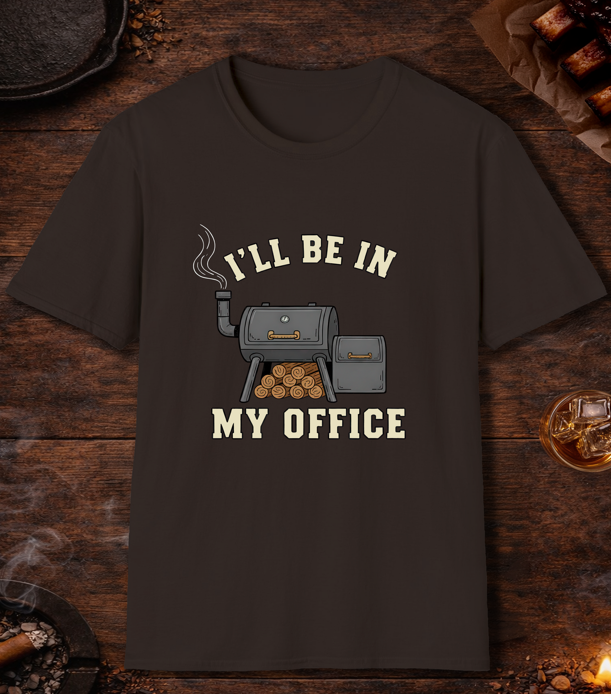 Ill Be In My Office T-Shirt - Dark Chocolate
