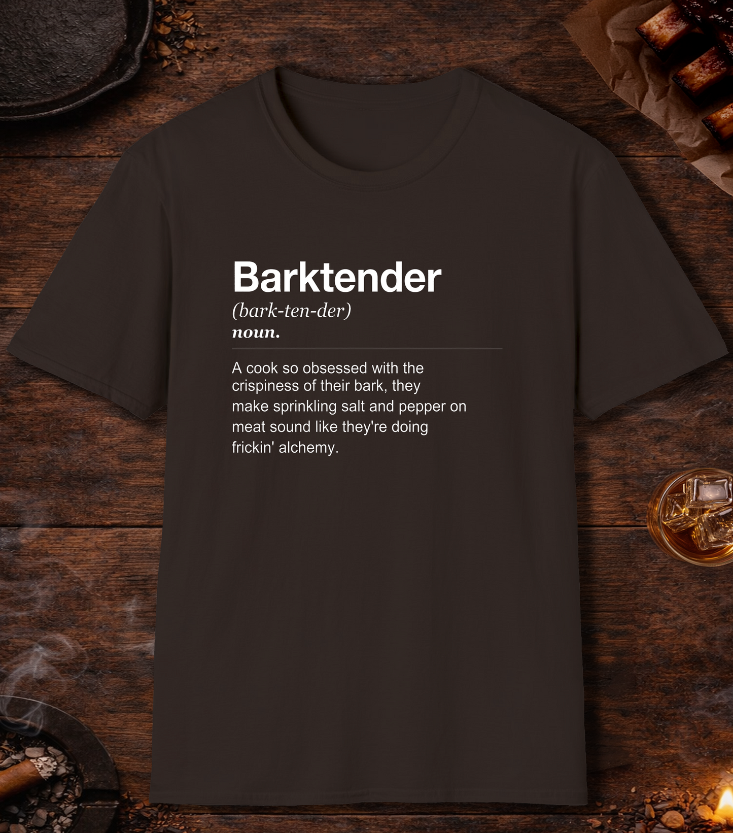 Barktender Definition T-Shirt - Dark Chocolate