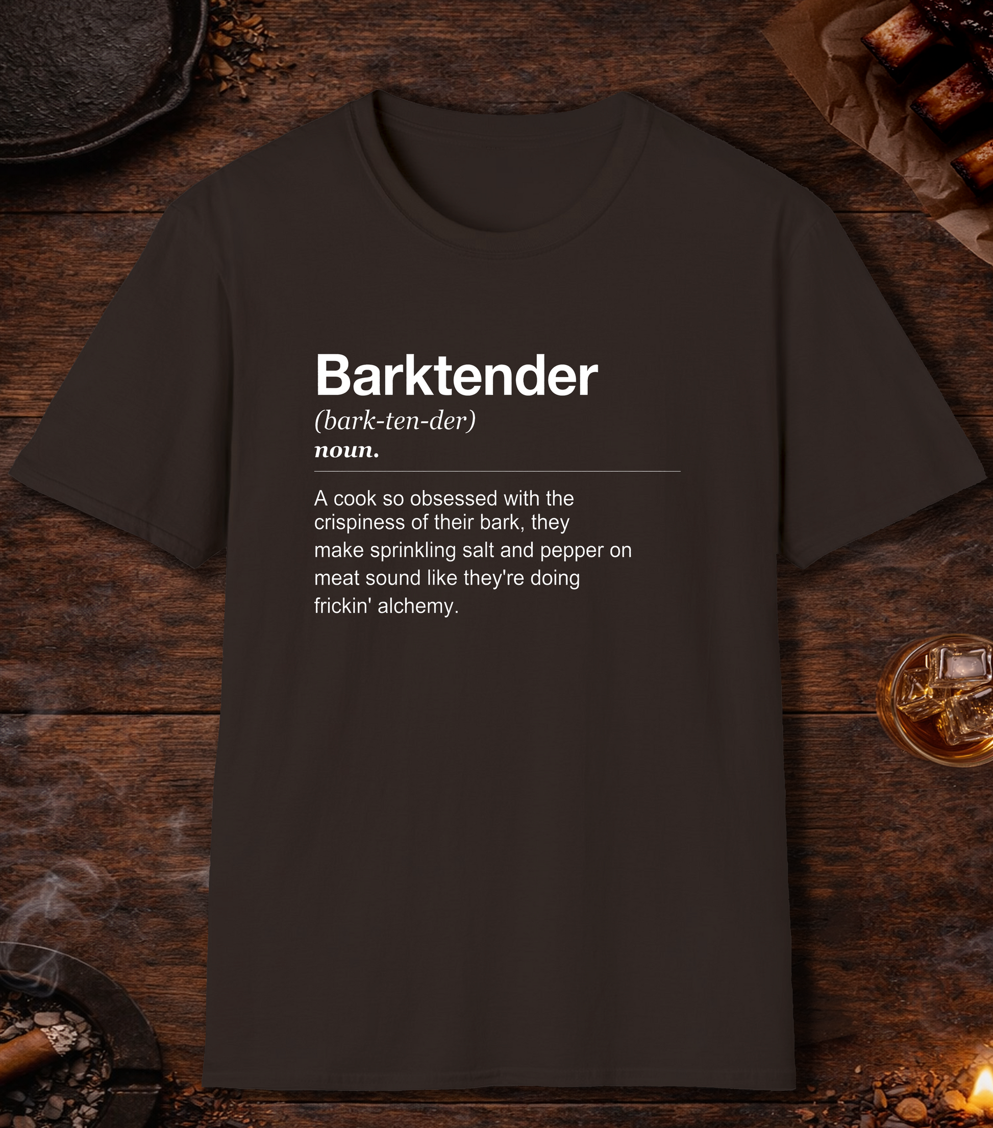 Barktender Definition T-Shirt - Dark Chocolate