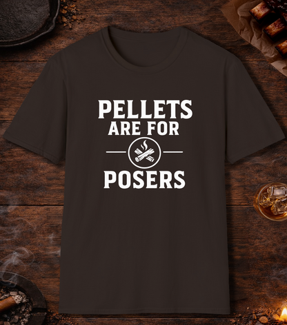 Pellets Are For Posers T-Shirt - Dark Chocolate
