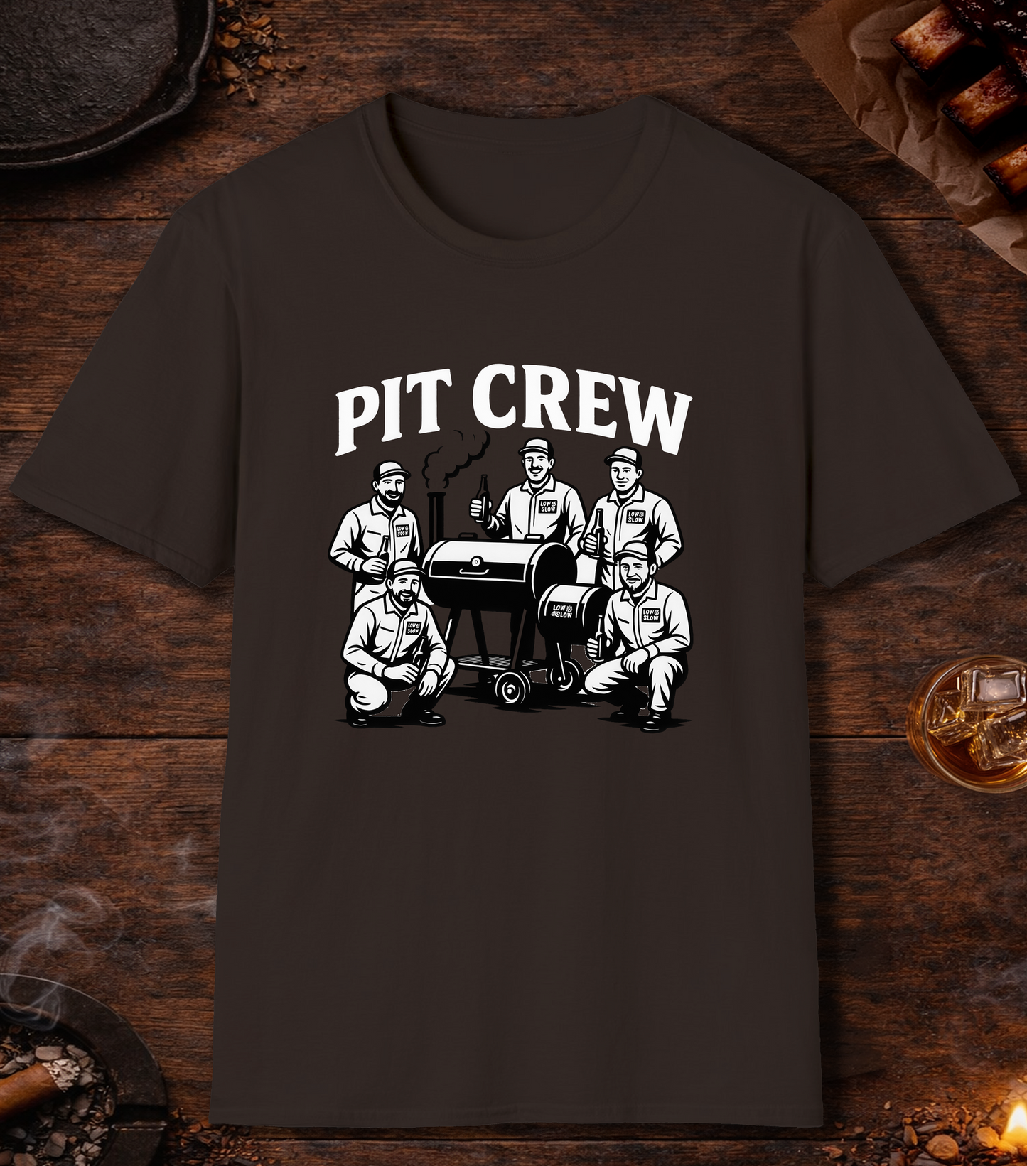 Pit Crew T-Shirt - Dark Chocolate